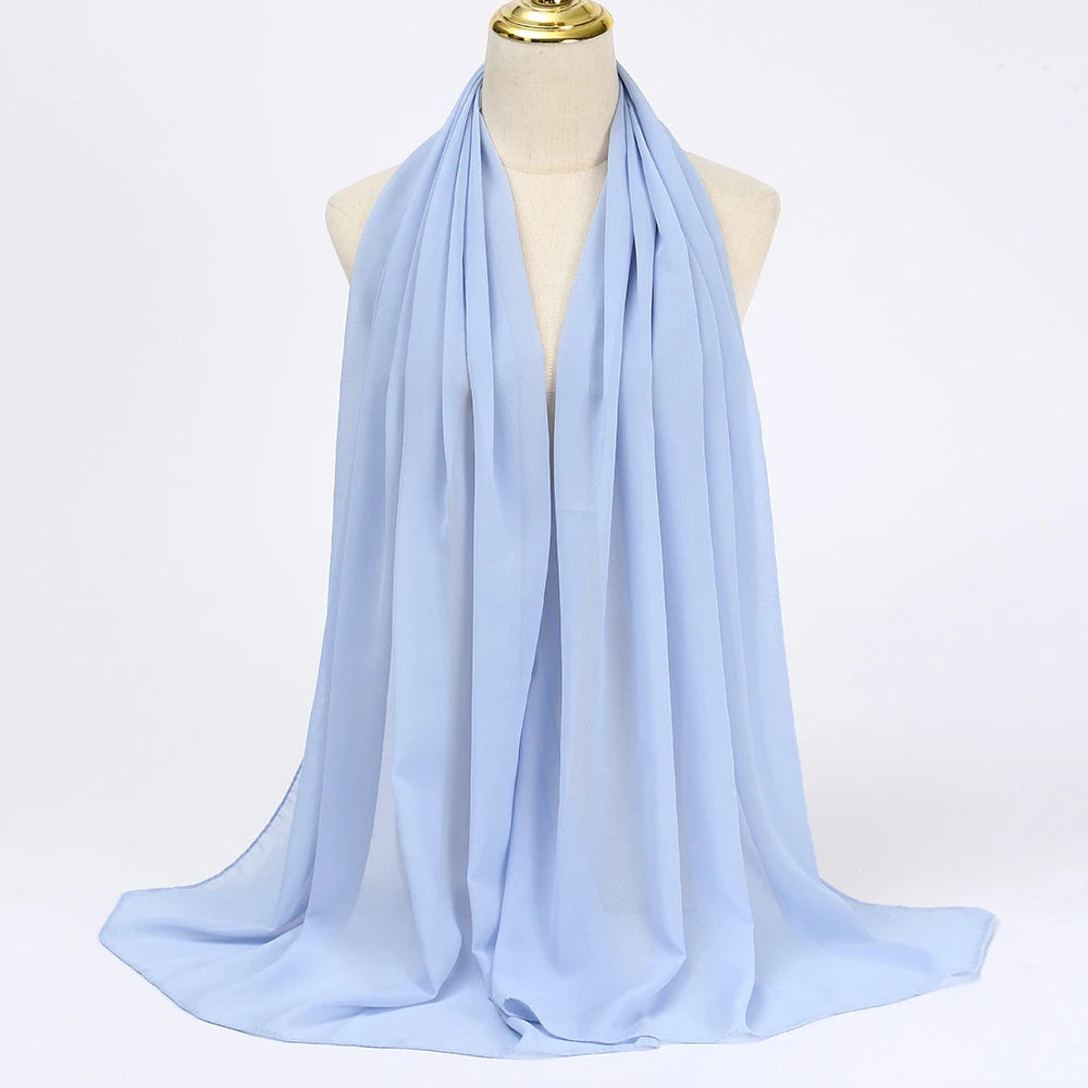 Chiffon Hijab Scarf Long Head Wrap