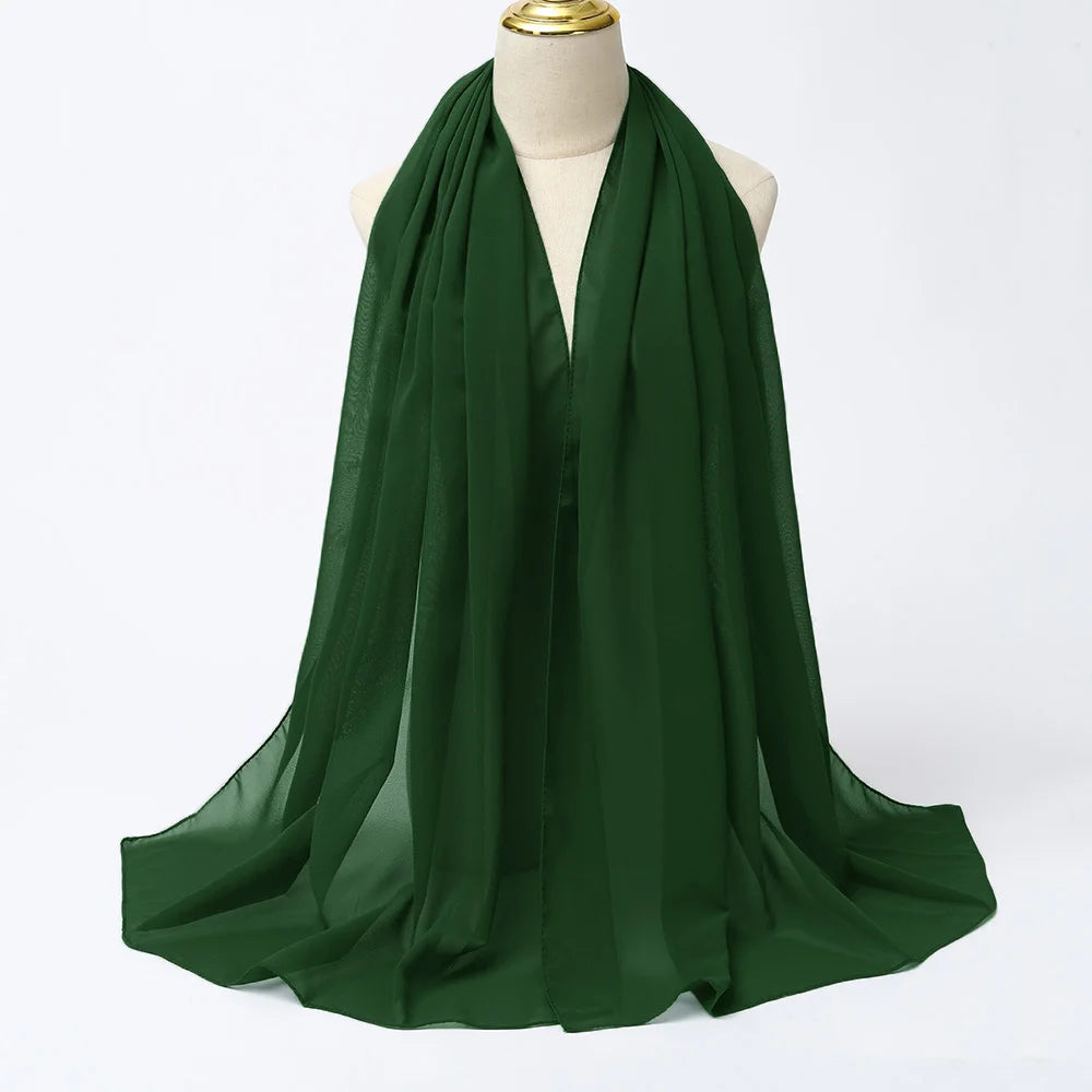 Chiffon Hijab Scarf Long Head Wrap