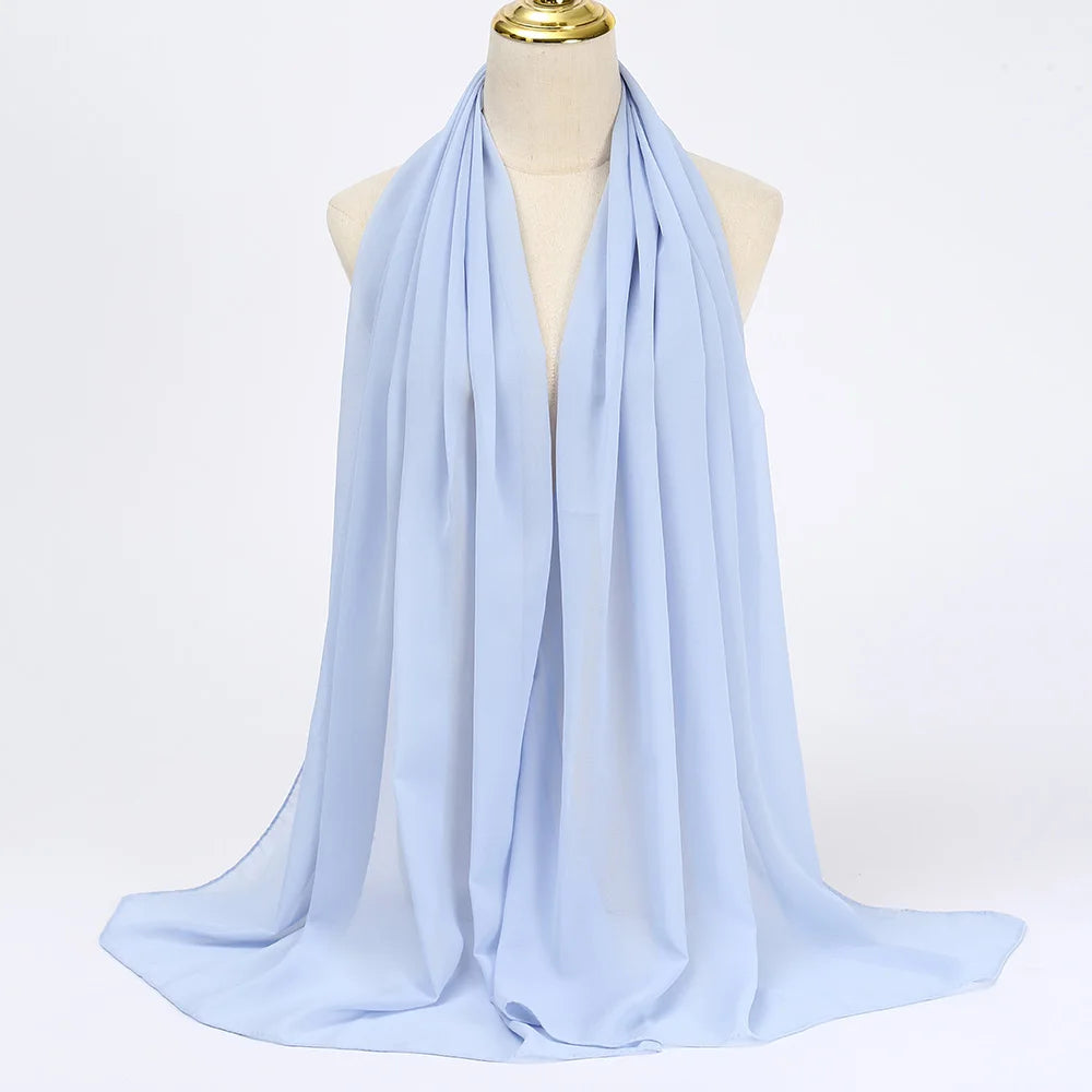 Chiffon Hijab Scarf Long Head Wrap