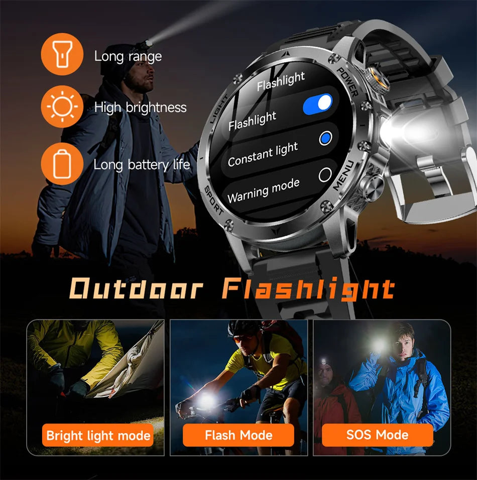 T-Rex 3 Military Grade Smart Watch IP68 Waterproof GPS/ Bluetooth
