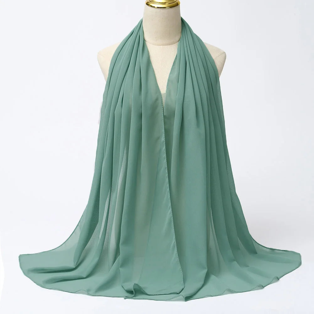 Chiffon Hijab Scarf Long Head Wrap
