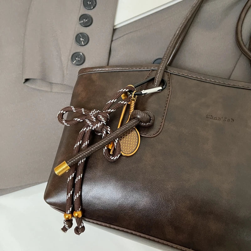 PU Leather Shoulder Bags For Women 2025 Spring Y2K Trend Female Crossbody Bag Lady Handbags And Purses Retro Tote Bag