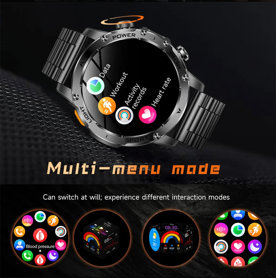 T-Rex 3 Military Grade Smart Watch IP68 Waterproof GPS/ Bluetooth