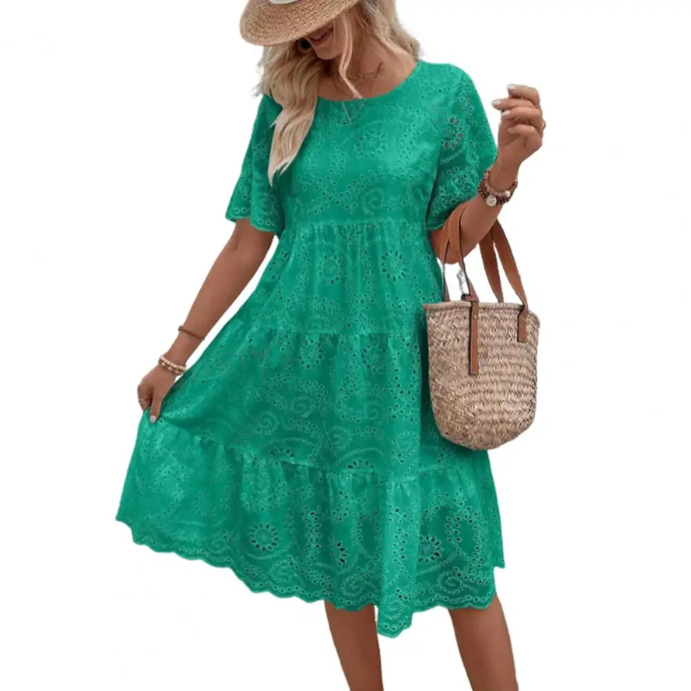 Long Casual Mid-Calf Summer Dress