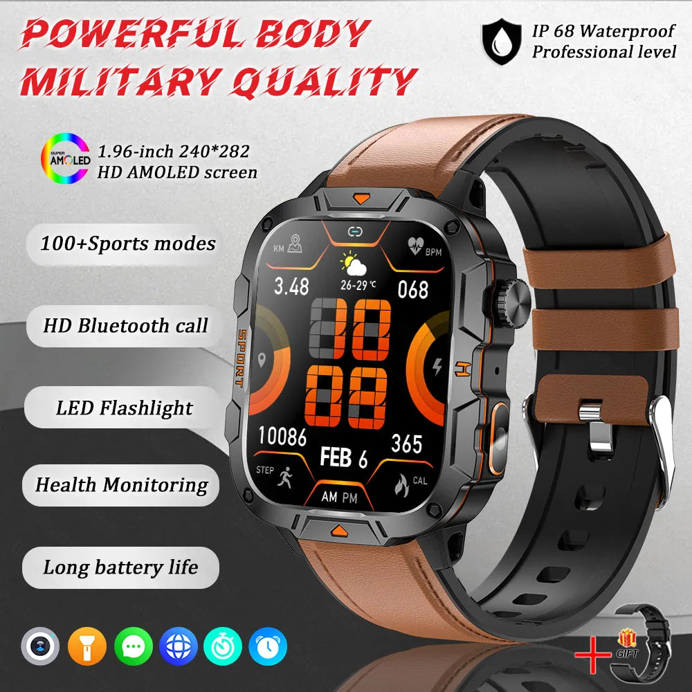 Military Grade Smart Watch AMOLED