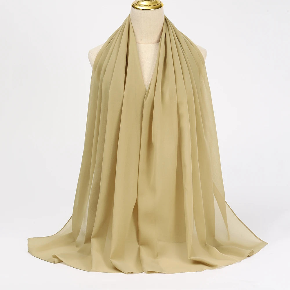 Chiffon Hijab Scarf Long Head Wrap