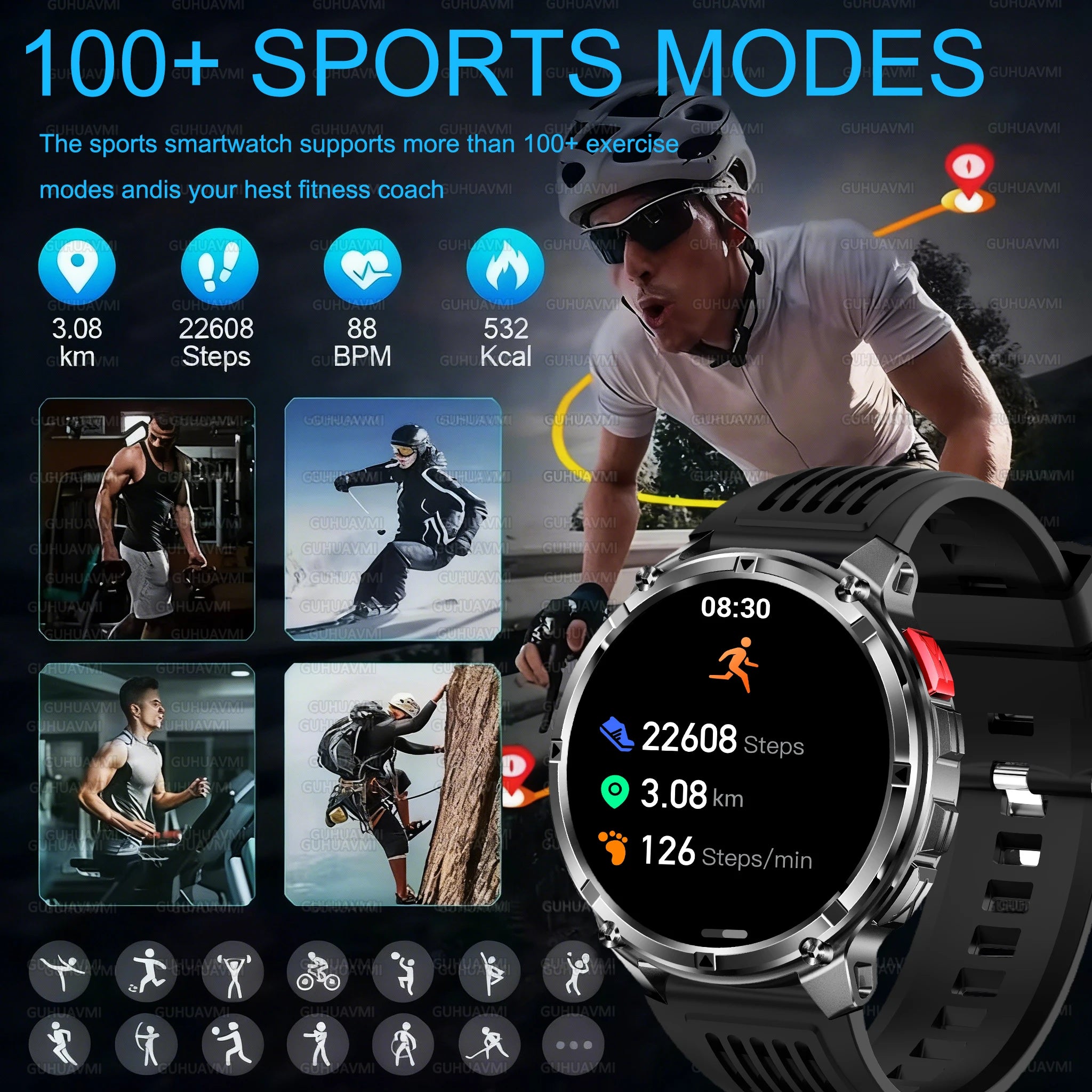 MilitaryT-Rex3 Ultra GPS Track Smart Watch