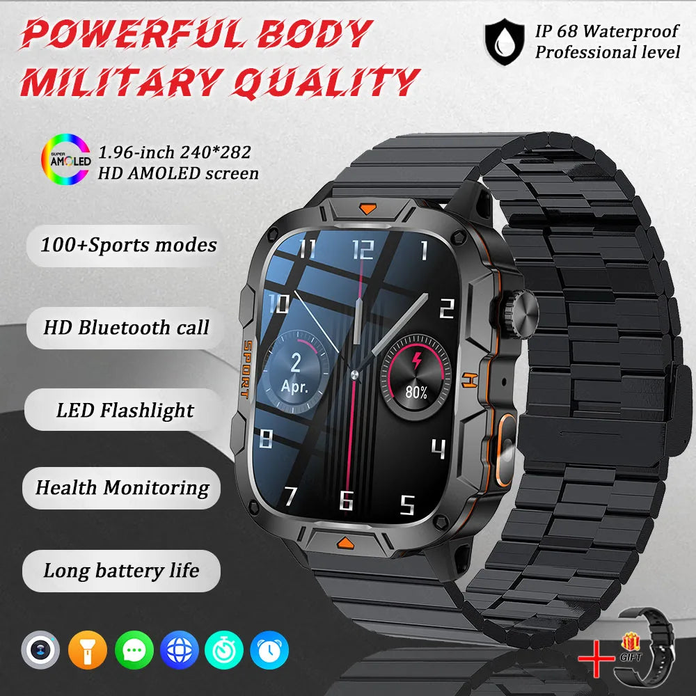 Military Grade Smart Watch AMOLED