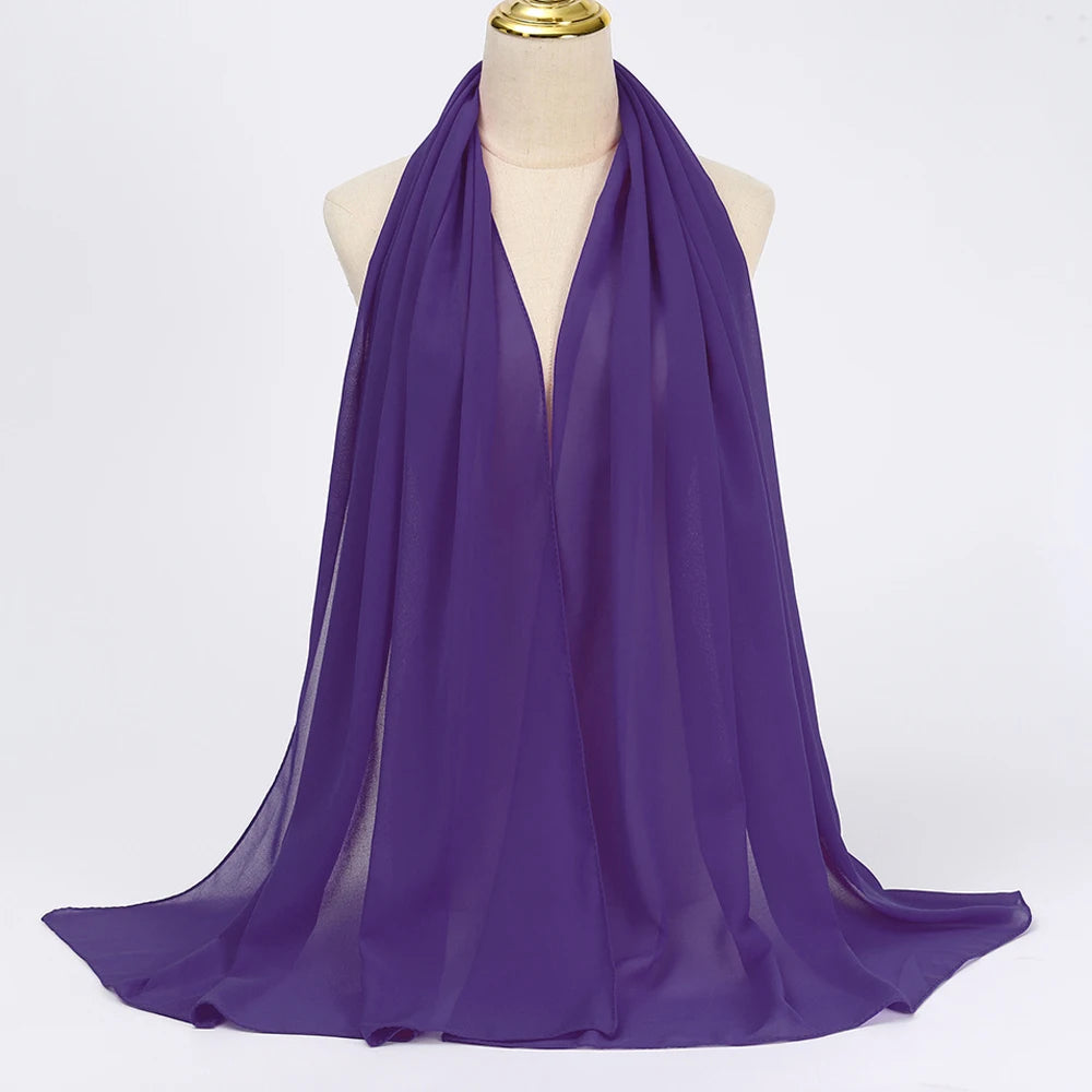 Chiffon Hijab Scarf Long Head Wrap