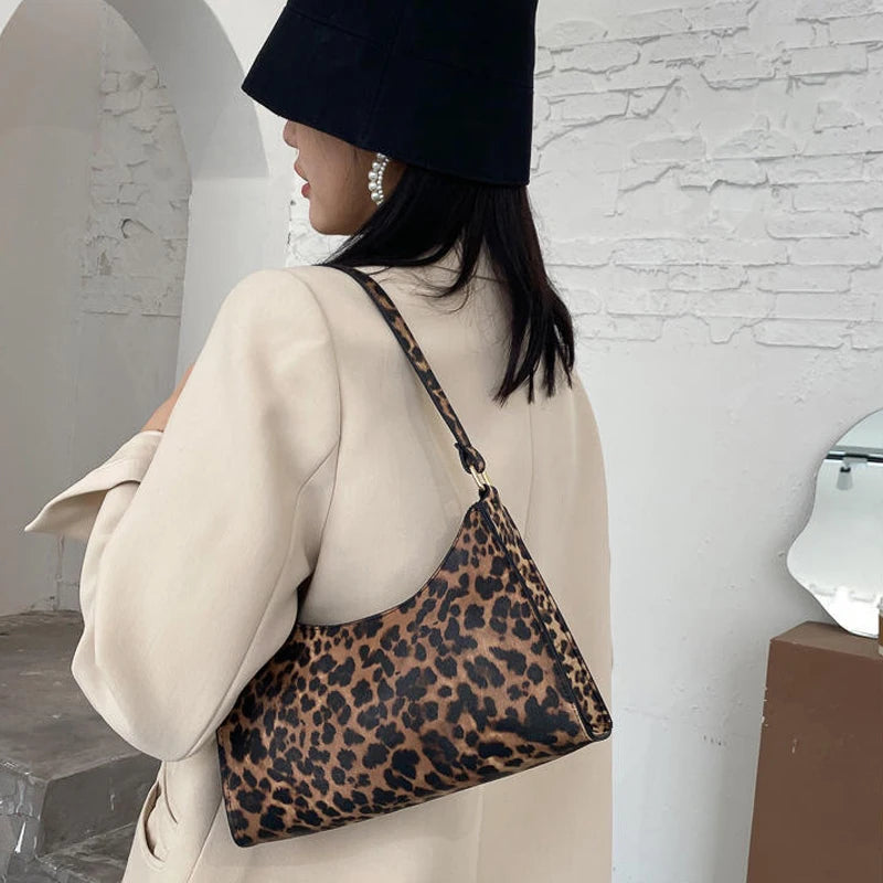 Fashion Zebra Print Women Luxury Handbag PU Simple Underarm Shoulder Bags Female Daily Design Totes Purse Pouch сумка багет