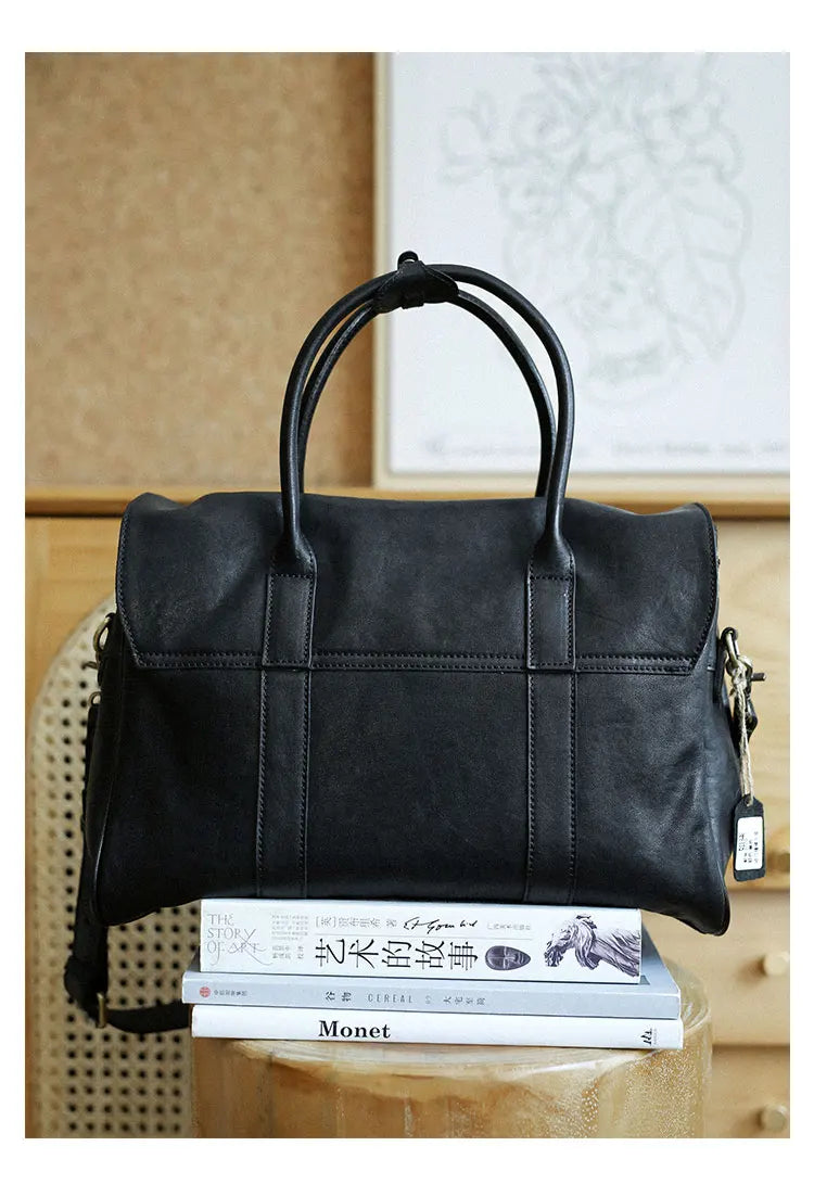 designer handmade genuine leather women large-capacity handbag fashion vintage cowhide multifunctional shoulder crossbody bag