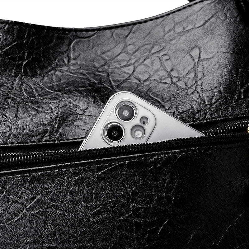 Genuine Soft Leather Shoulder Crossbody Tote Messenger Bag Large Capacity