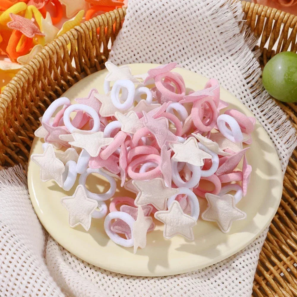 20pcs/set Love Star Children Hair Rubber Band