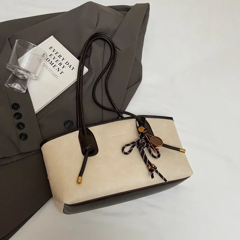 PU Leather Shoulder Bags For Women 2025 Spring Y2K Trend Female Crossbody Bag Lady Handbags And Purses Retro Tote Bag