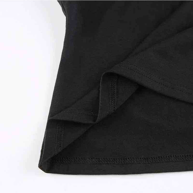 Bandage Crop Top Black Backless  Top Lace Up Cute Party Beach Summer Sweats Women Retro Basic Mini Vest Punk