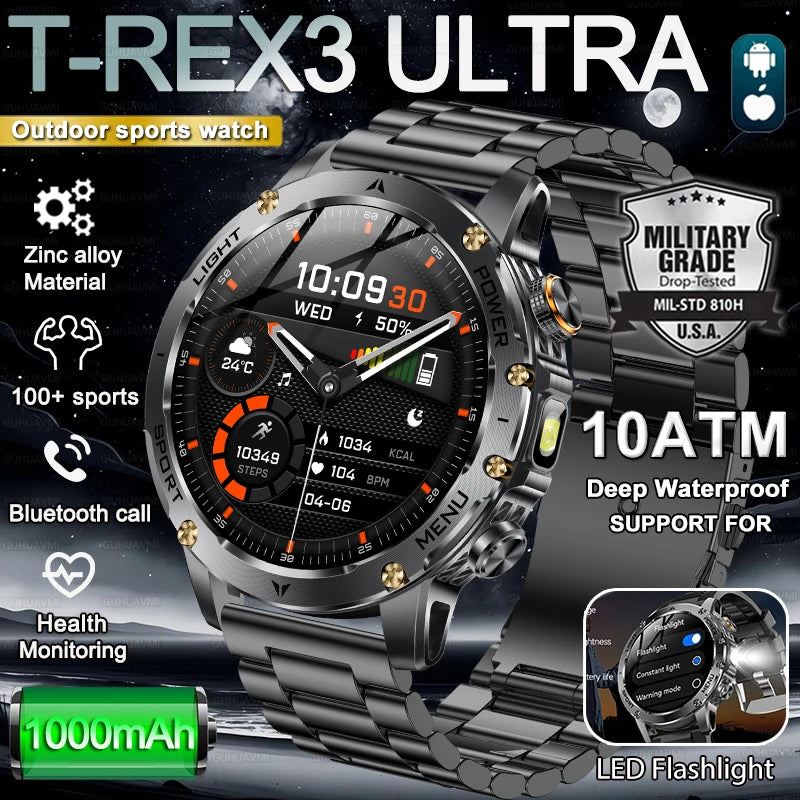 T-REX3 ULTRA Military Tactical/Sport Smart Watch
