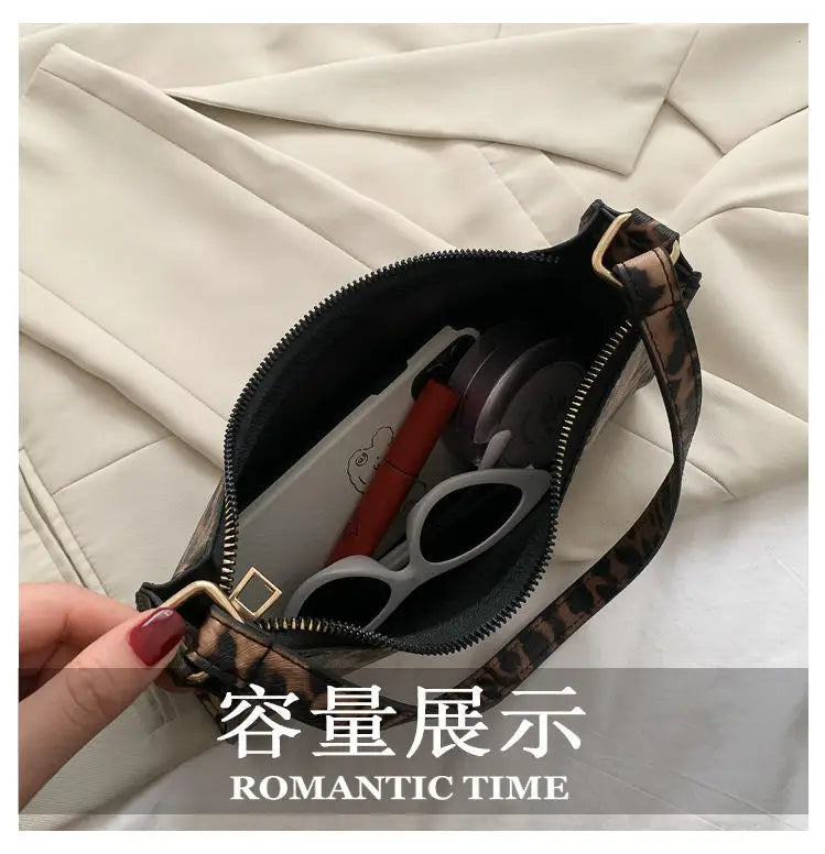 Fashion Zebra Print Women Luxury Handbag PU Simple Underarm Shoulder Bags Female Daily Design Totes Purse Pouch сумка багет