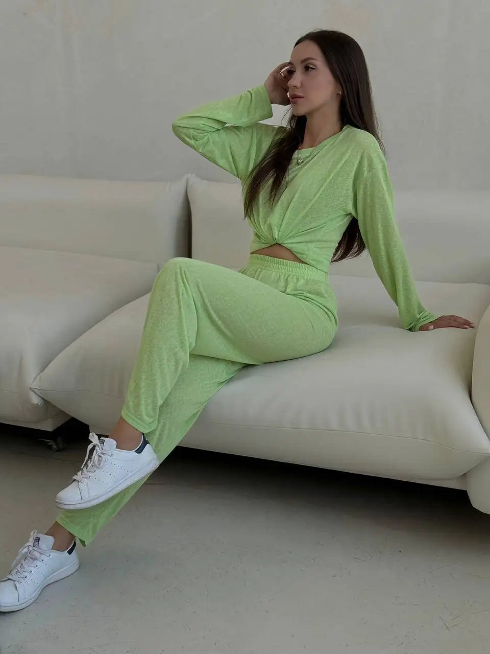 Hirsionsan 2025 Basic soft  T Shirts Women Summer autumn Long Sleeves Loose Bottom Tees Ladies Casual Knitted Soft Woman Tops