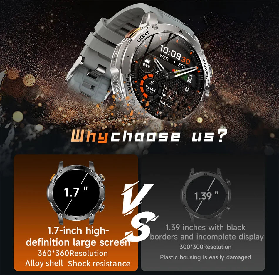 T-Rex 3 Military Grade Smart Watch IP68 Waterproof GPS/ Bluetooth