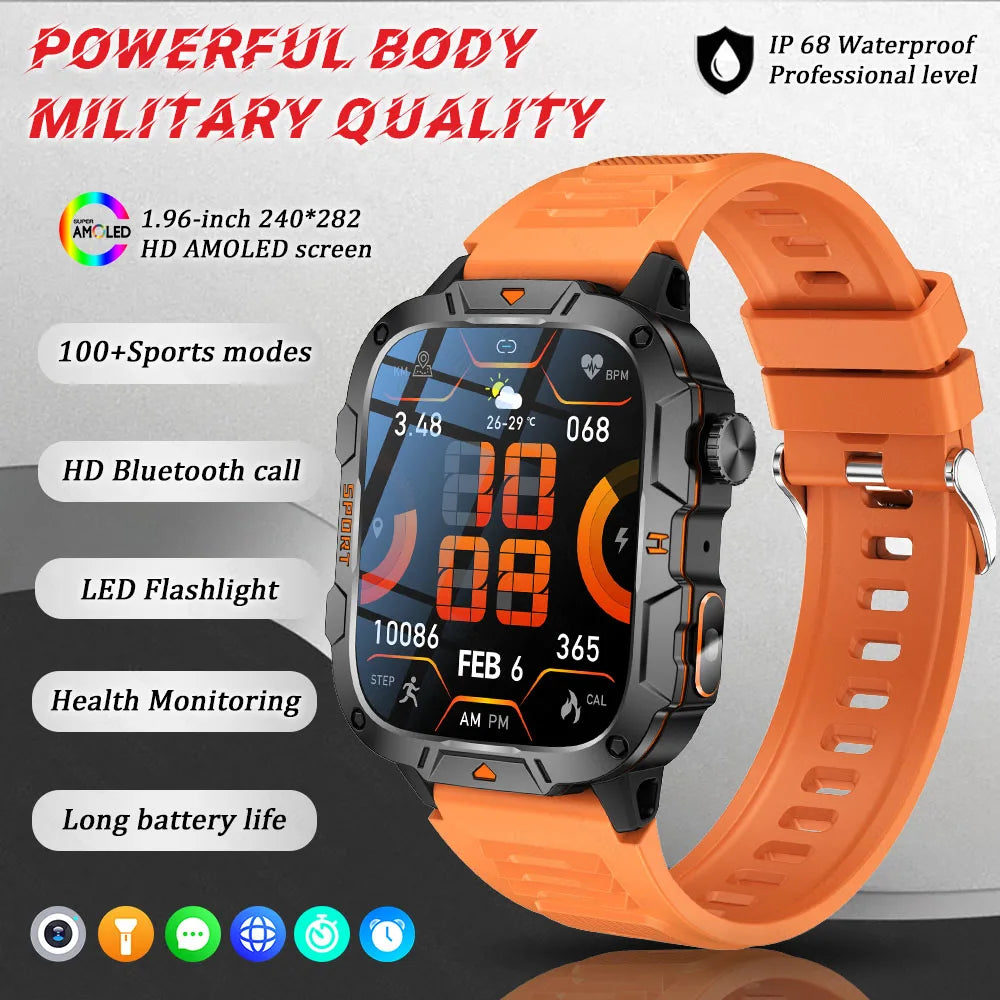 Military Grade Smart Watch AMOLED