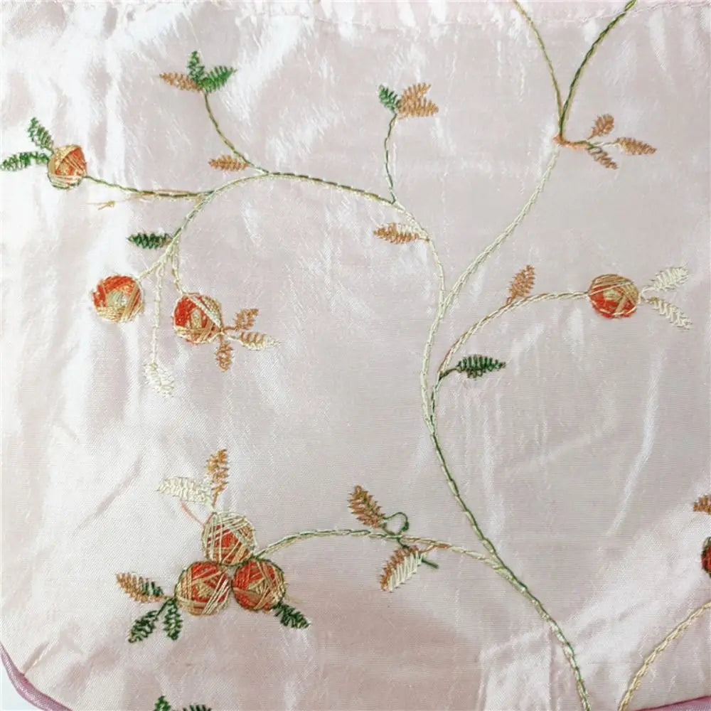 Embroidered Flower Handbags Ethnic Style Cosmetic Handbag Purse Top Handle National Style Purse Women