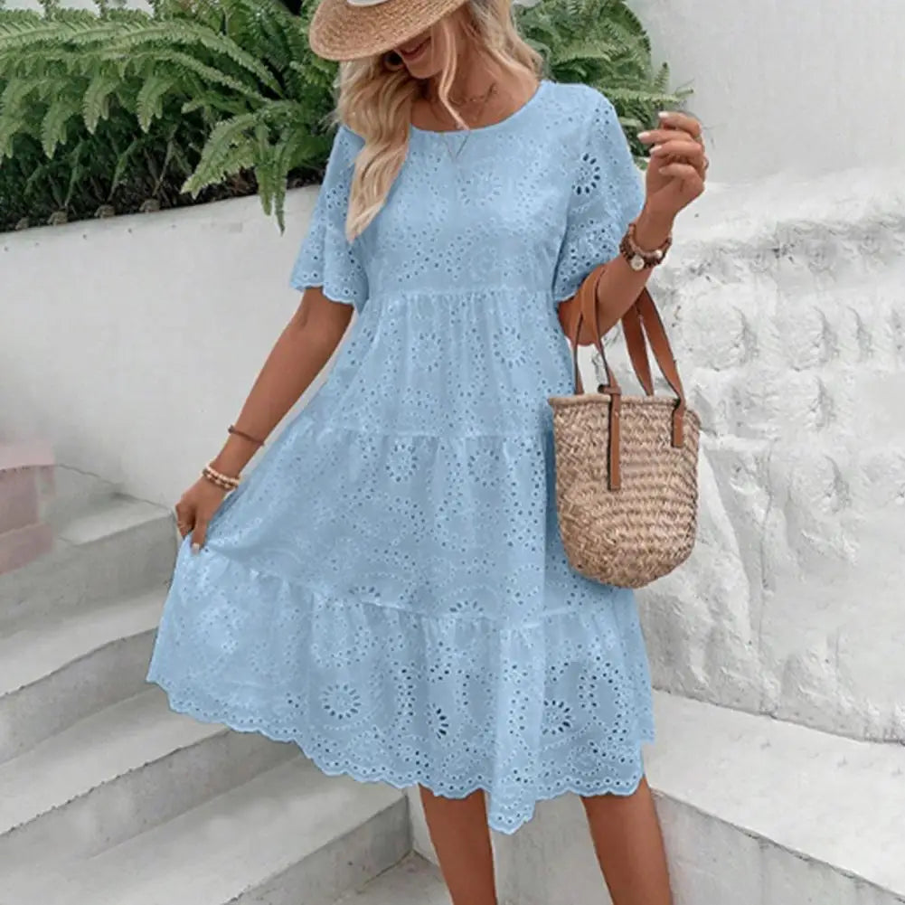 Long Casual Mid-Calf Summer Dress