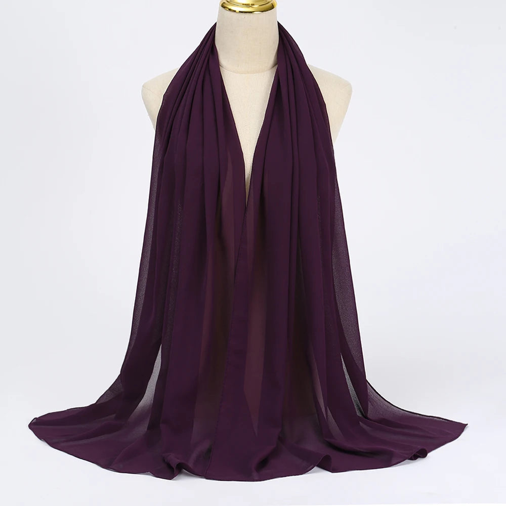 Chiffon Hijab Scarf Long Head Wrap