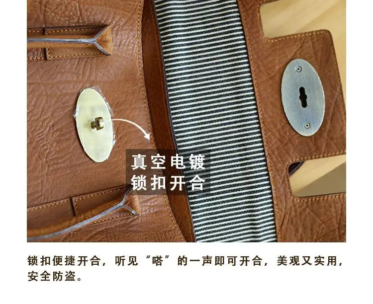 designer handmade genuine leather women large-capacity handbag fashion vintage cowhide multifunctional shoulder crossbody bag