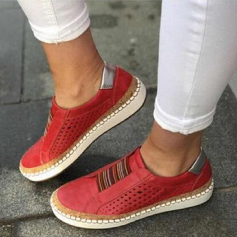 Retro Women Flat Slip-On Shoes