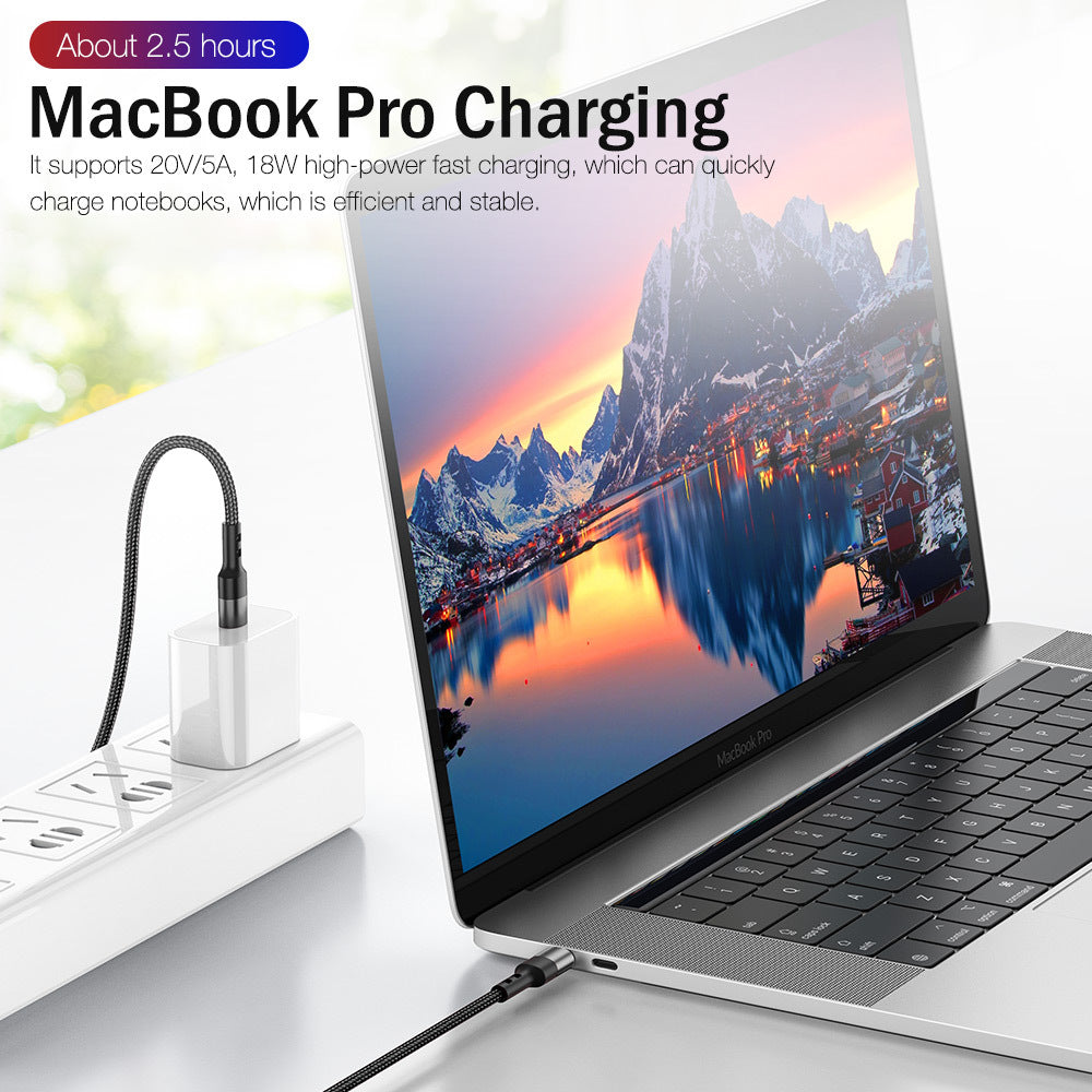 USB Type-C to USB Type-C / Type-C to Lightning Charging Cable