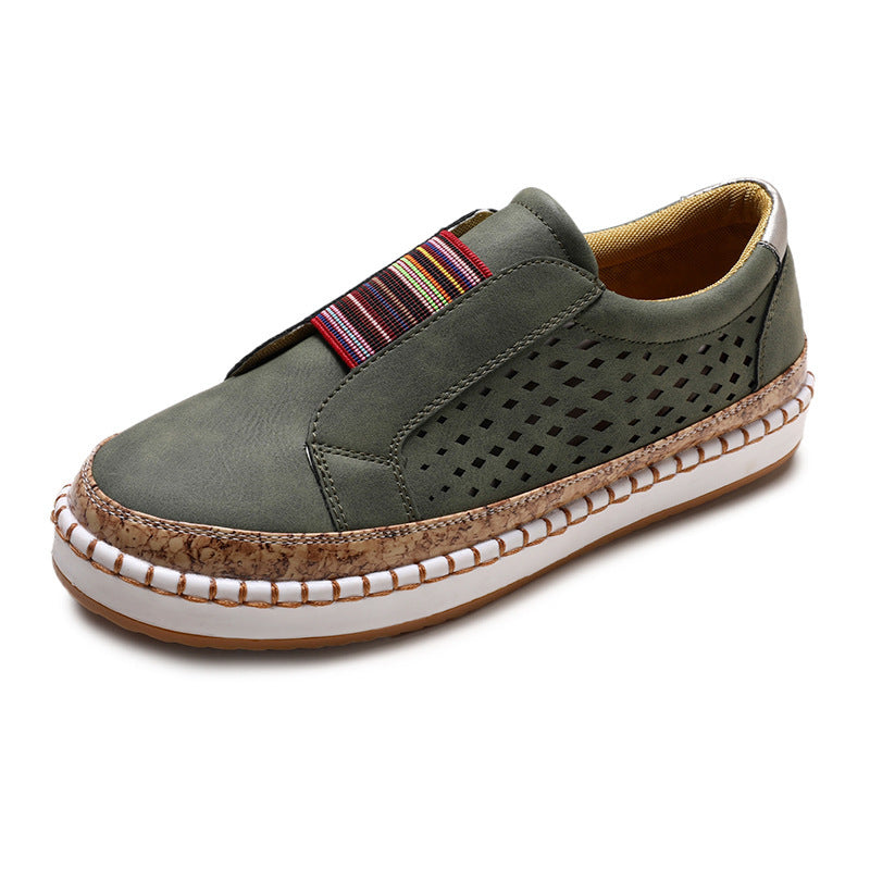Retro Women Flat Slip-On Shoes