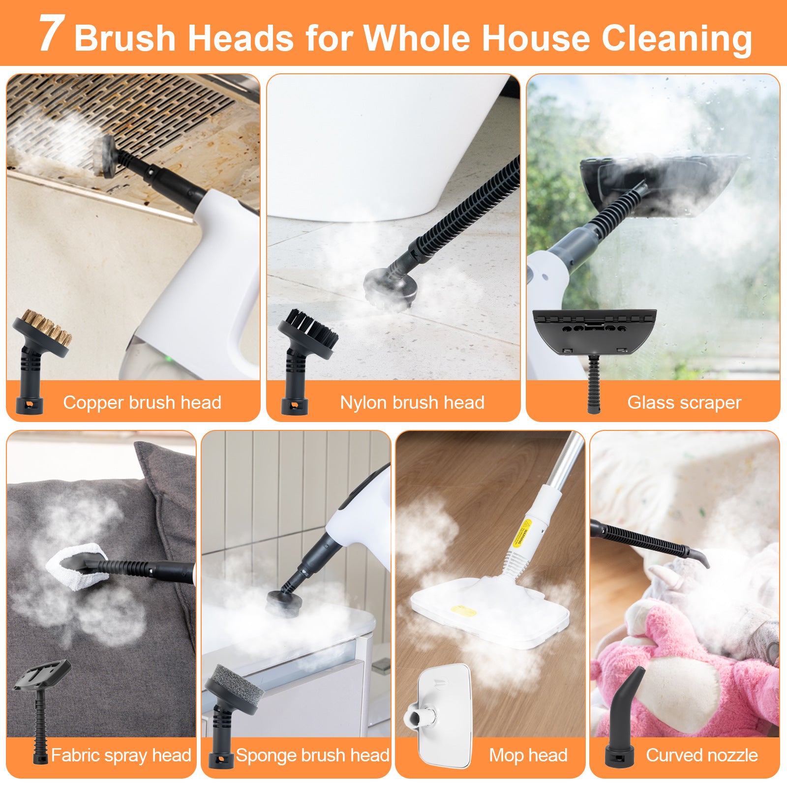 Handheld Steam Mop Multi-Functional High Temperature Cleaner