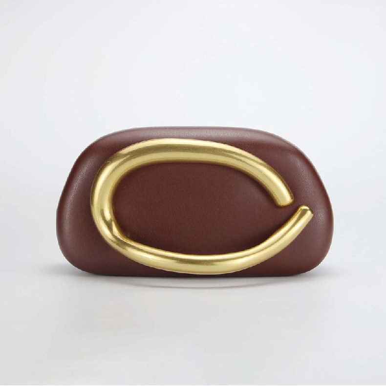 Box Bag Metal Details Crossbody Pu Leather Clutch Shoulder Luxury Brand Handbags Women's Handbag Ladies Female Evening Purse Red